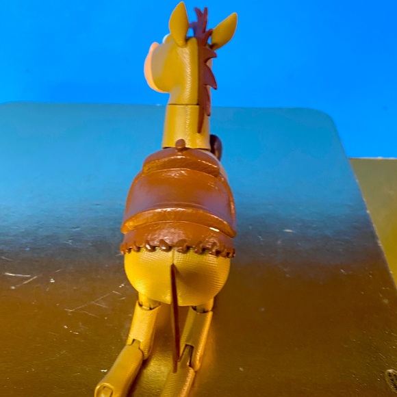 DISNEY PIXAR TOY STORY 3 BULLSEYE HORSE BONUS SADDLE SOLID ACTION FIGURE RARE - Picture 9 of 11